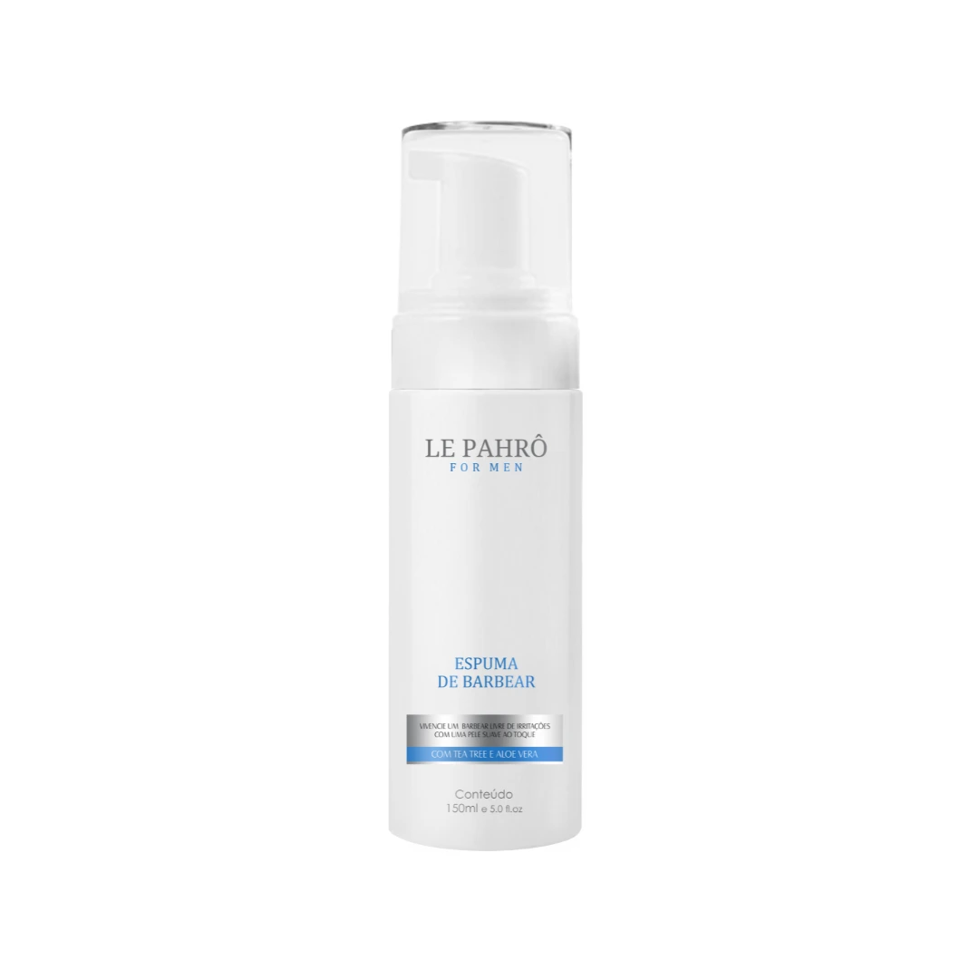 Espuma de Barbear com Tea Tree e Aloe Vera – 150ML