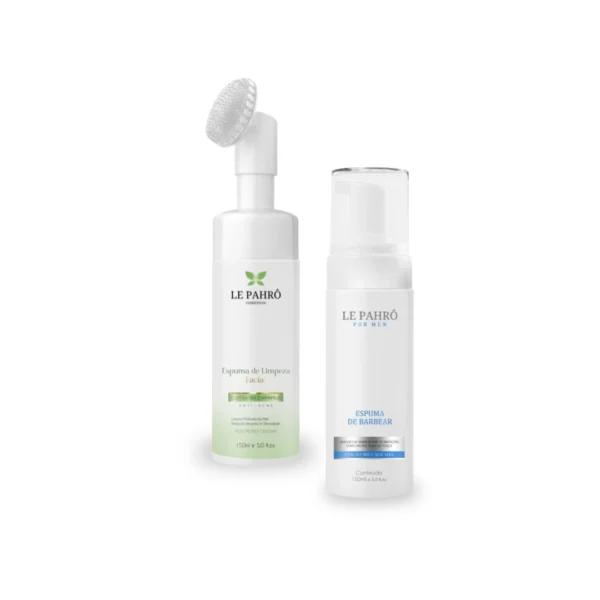 Espuma de Limpeza Facial e Espuma de Barbear Multifuncional